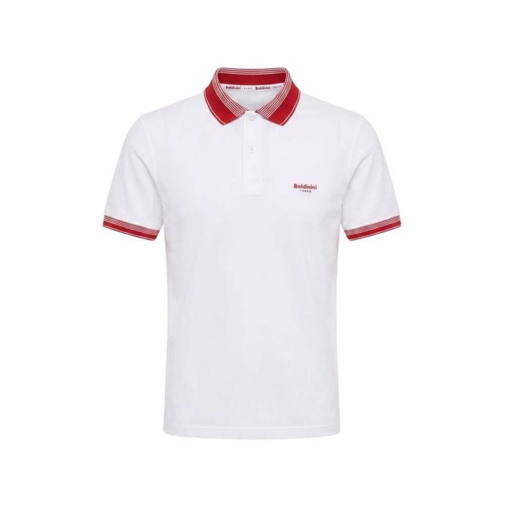 Baldinini Trend White Cotton Men Men's Polo